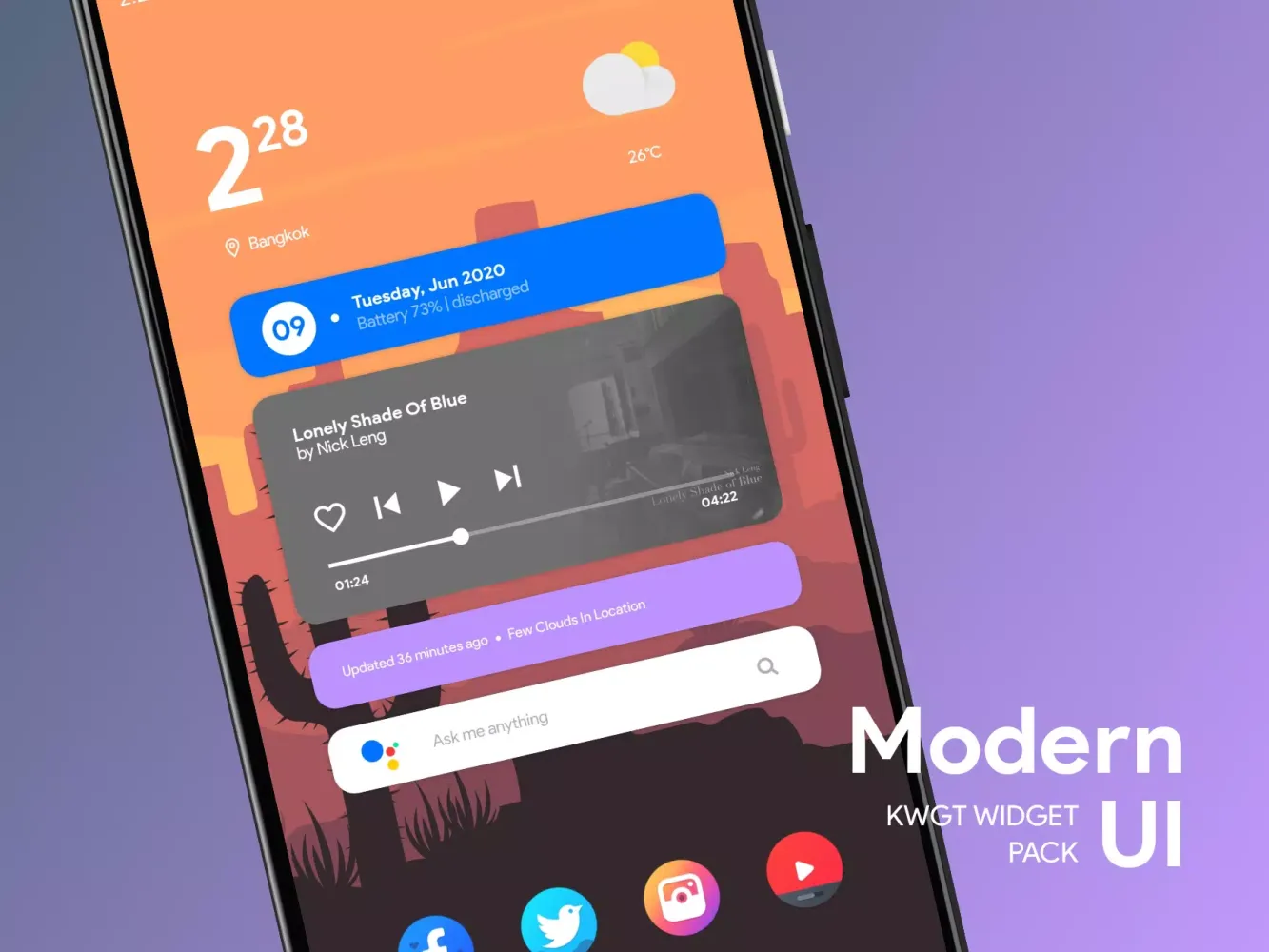 Modern UI for KWGT應用截圖