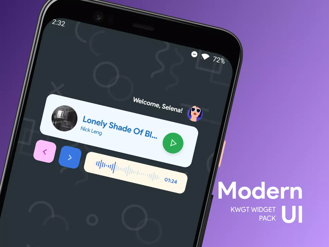 Modern UI for KWGT應用截圖