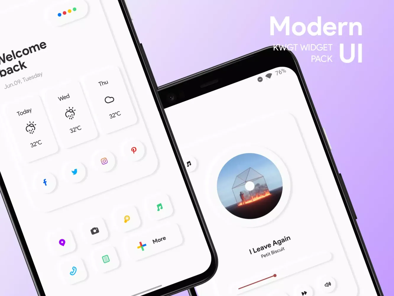 Modern UI for KWGT應用截圖