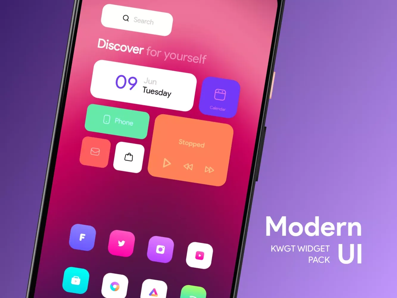 Modern UI for KWGT應用截圖