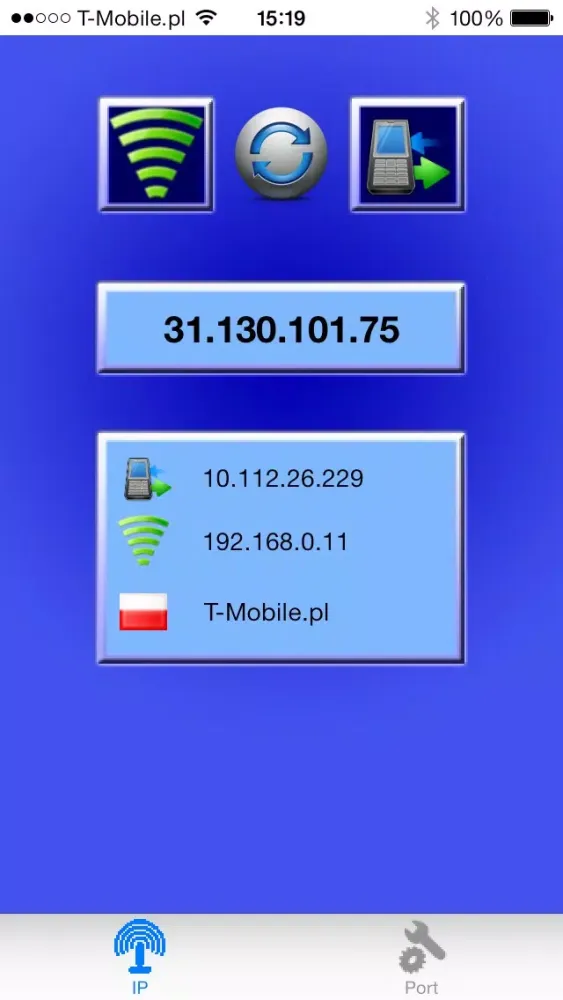 Moje IP with port scanner应用截图