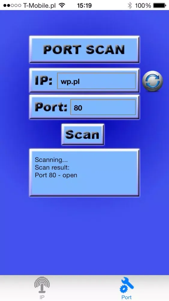 Moje IP with port scanner应用截图