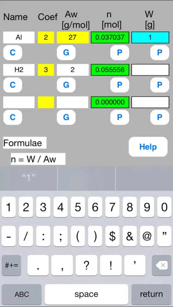Mol Calculator mini Screenshots