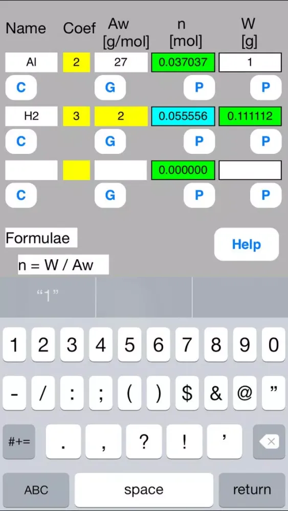 Mol Calculator mini Screenshots