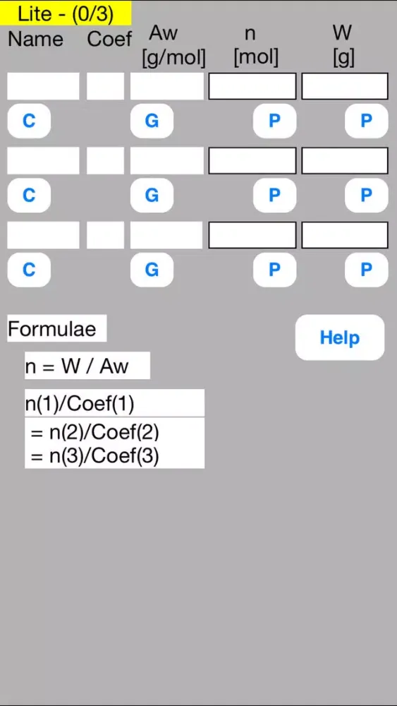 Mol Calculator mini Lite स्क्रीनशॉट
