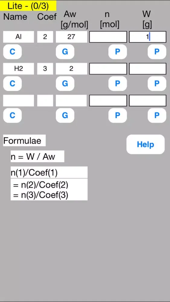 Mol Calculator mini Lite स्क्रीनशॉट