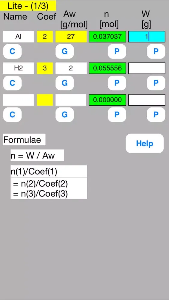Mol Calculator mini Lite स्क्रीनशॉट