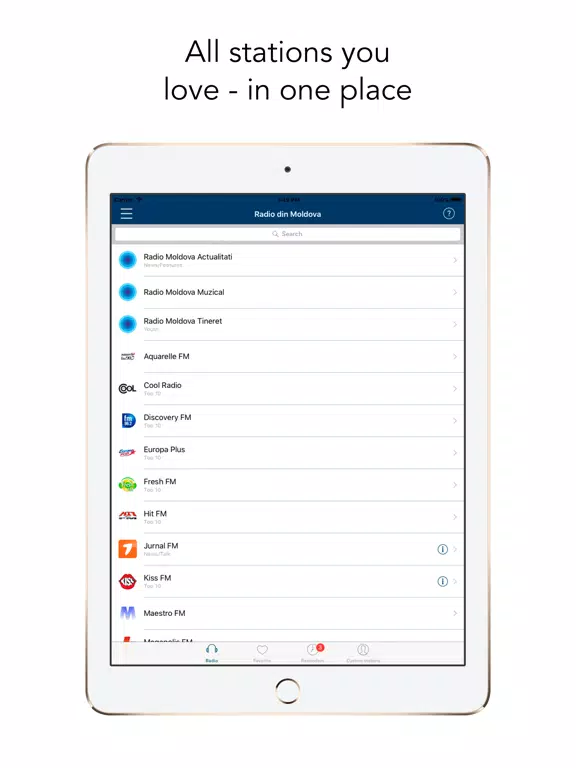 Radio din Moldova iPad  স্ক্রিনশট
