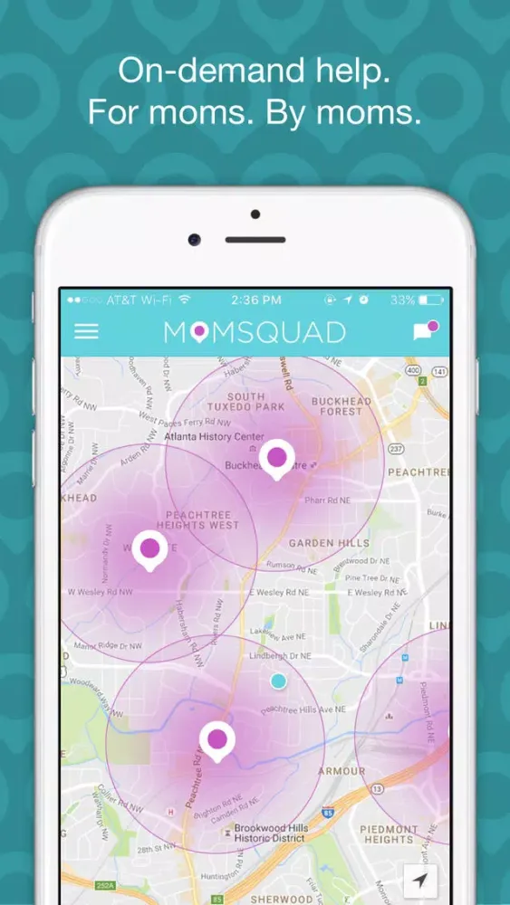 Tangkapan layar Momsquad - On demand help for moms by moms