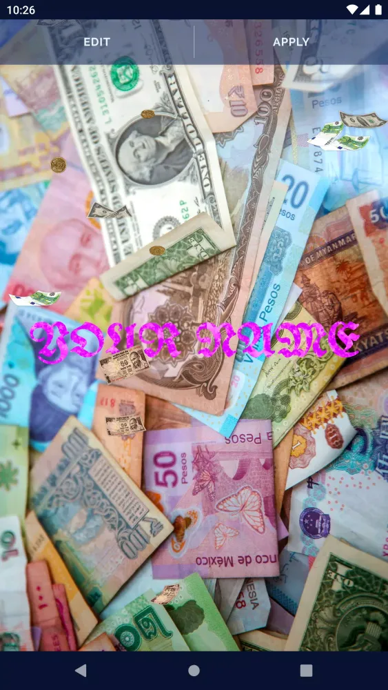 Capturas de pantalla de Flying Money Live Wallpaper