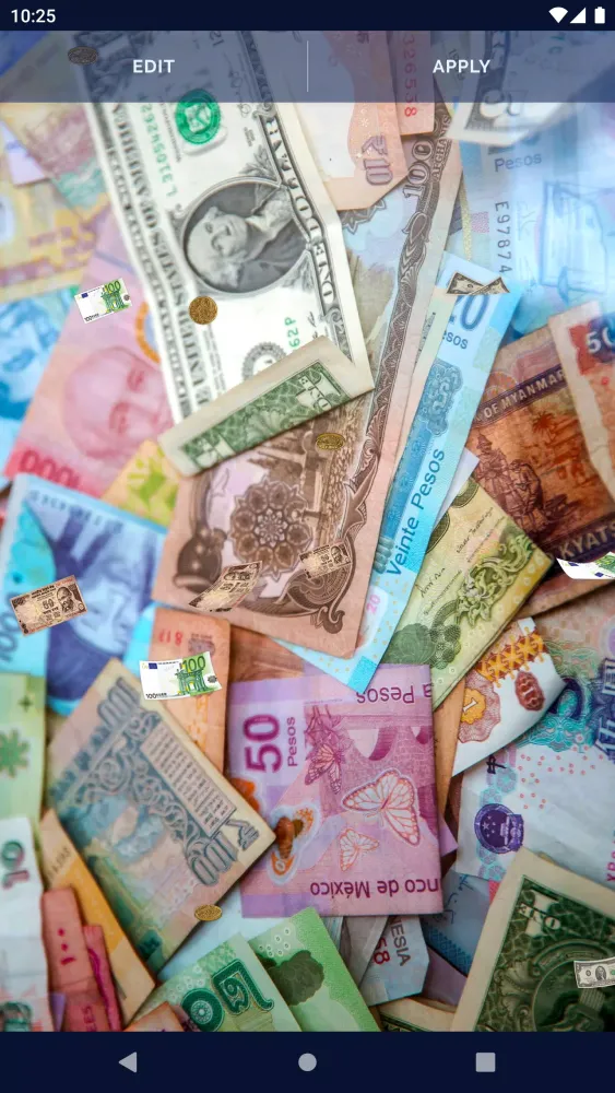Capturas de pantalla de Flying Money Live Wallpaper