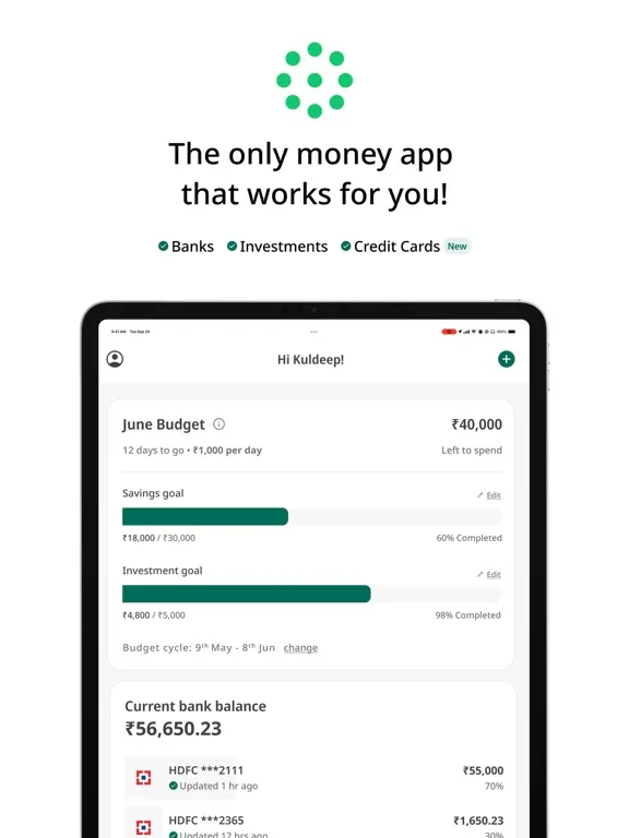 تصاویر Mojek Money: Finance Tracker iPad 