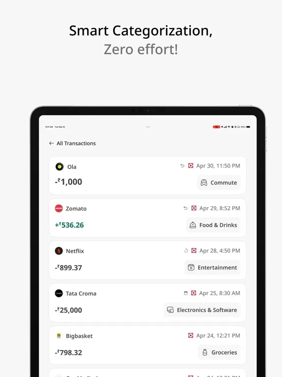 تصاویر Mojek Money: Finance Tracker iPad 