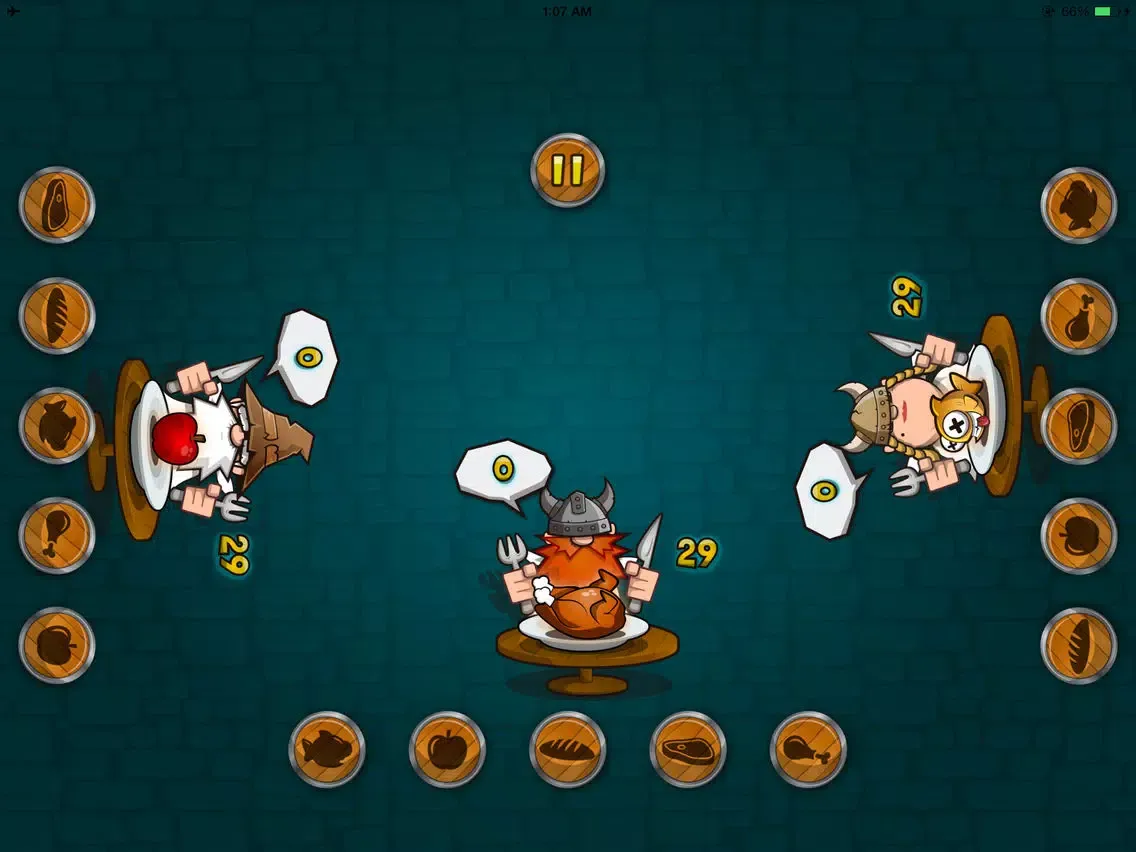 Capturas de tela do Eat Wars iPad 
