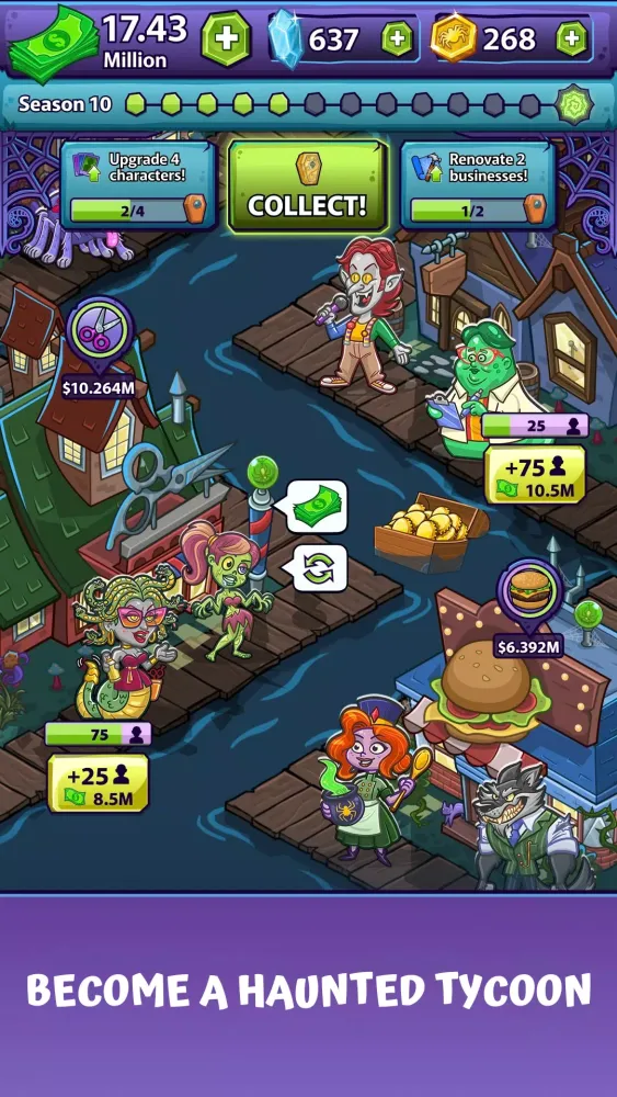 Monster Country Idle Tycoon 스크린샷