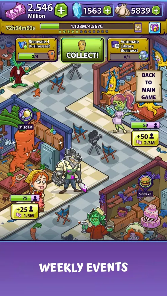Monster Country Idle Tycoon 스크린샷