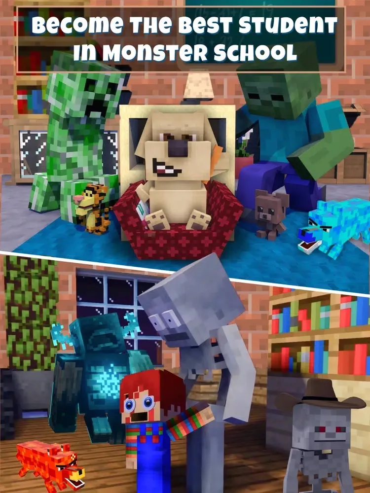 Monster School for Minecraft . iPad  سکرین شاٹس
