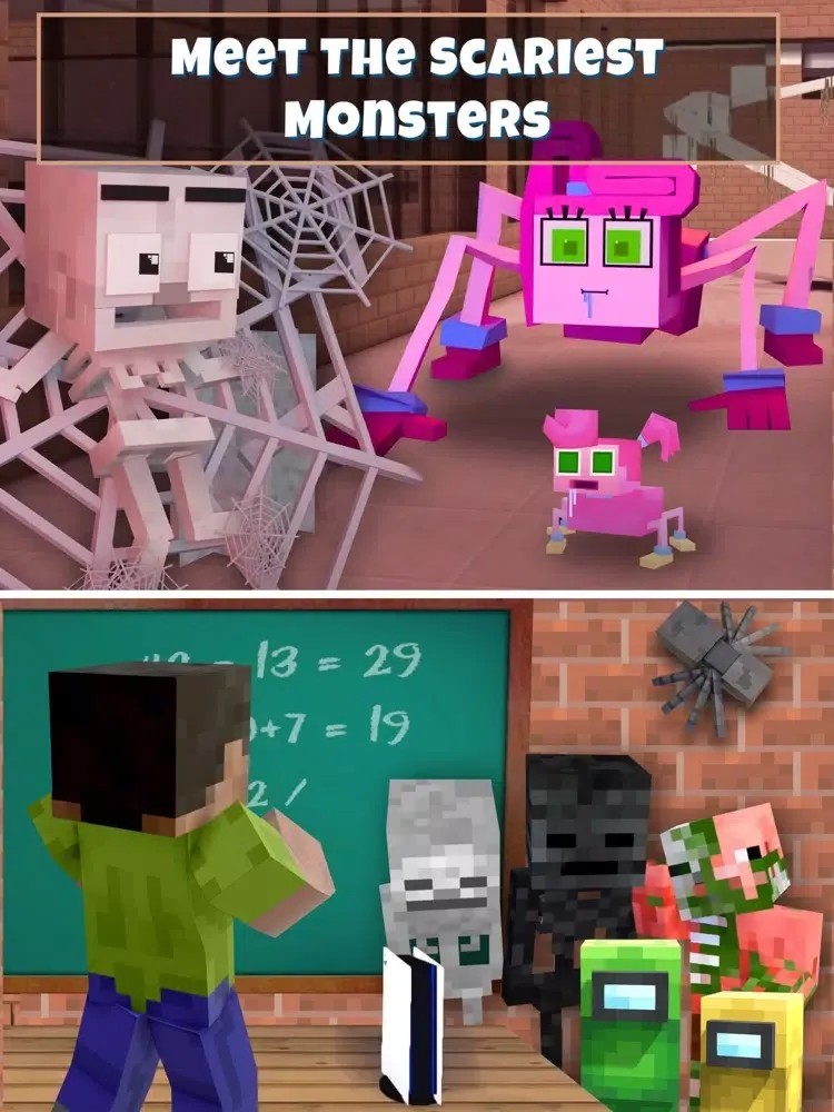 Monster School for Minecraft . iPad  سکرین شاٹس