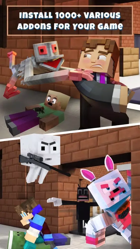 Monster School for Minecraft . سکرین شاٹس