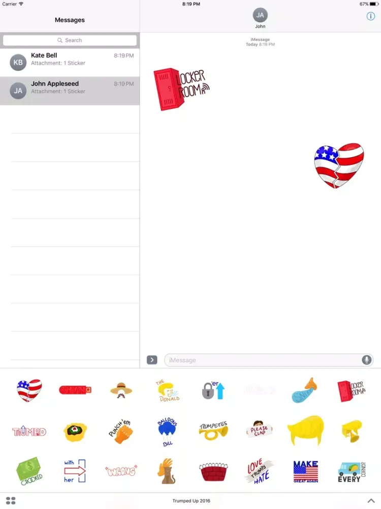 ภาพหน้าจอของ Trumped Up 2016 iPad 