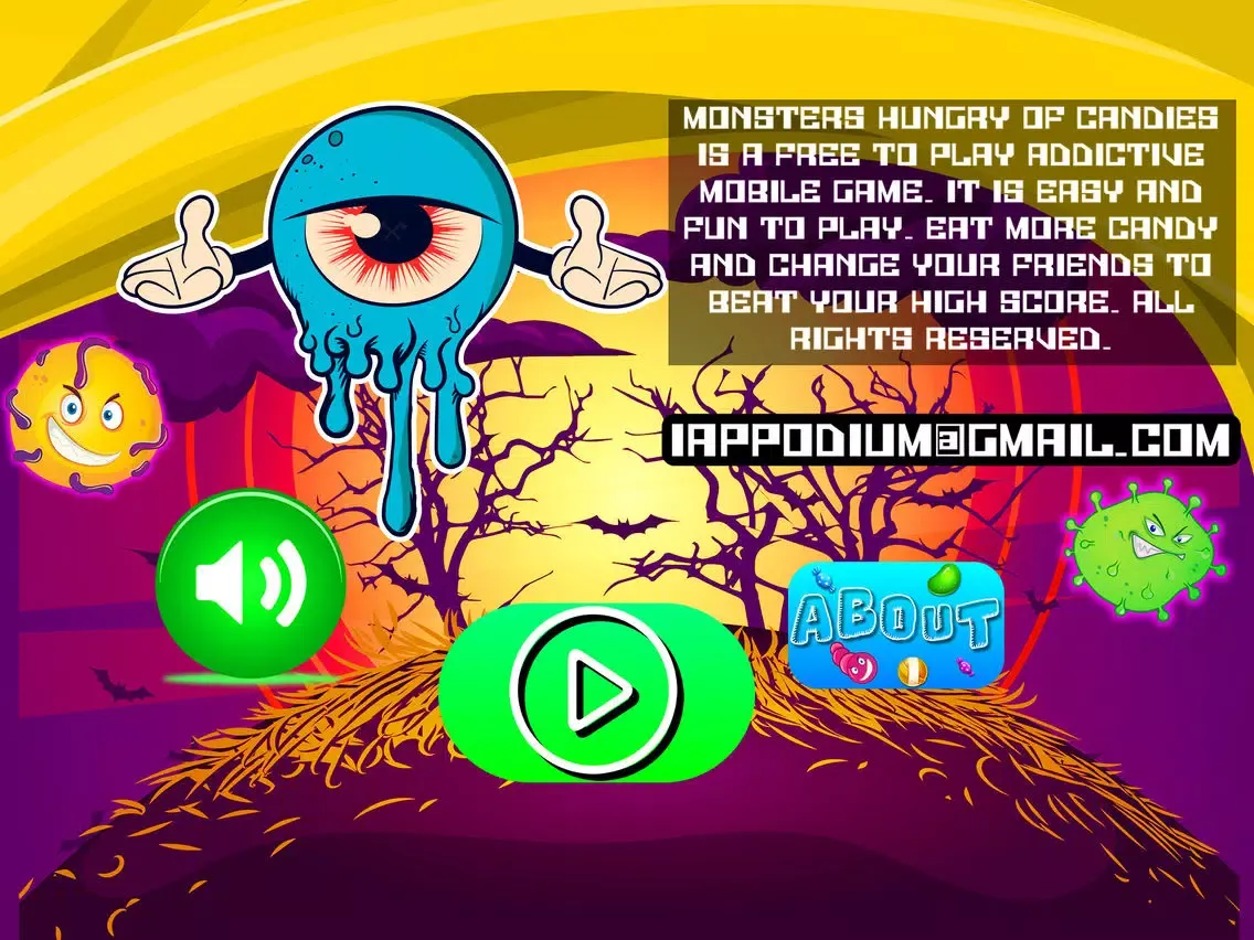 Monsters Hungry of Candies iPad 应用截图
