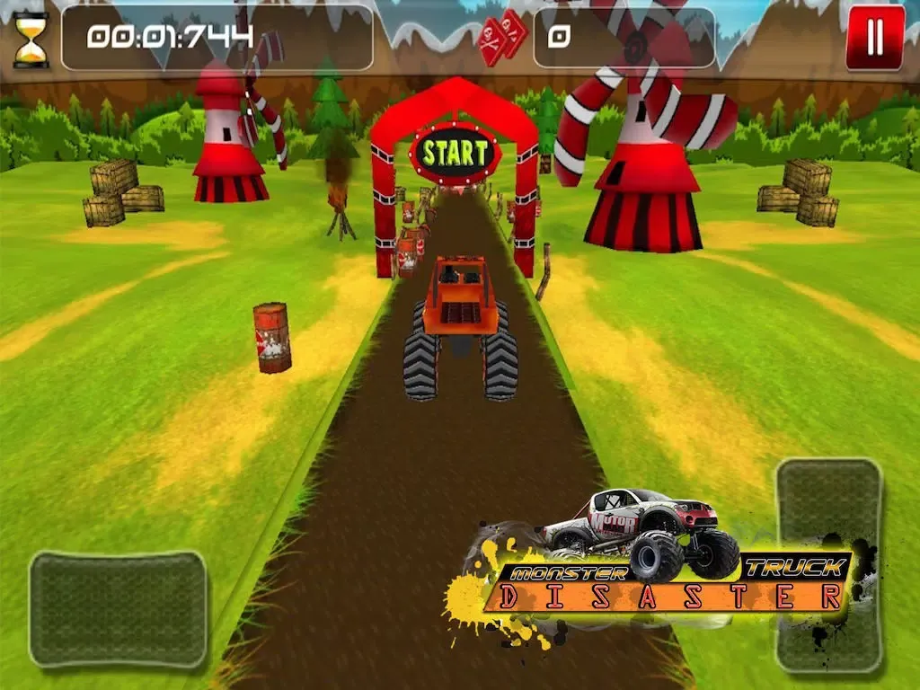 Capturas de pantalla de Monster Truck Disaster ( 3D Car Racing Games ) iPad 