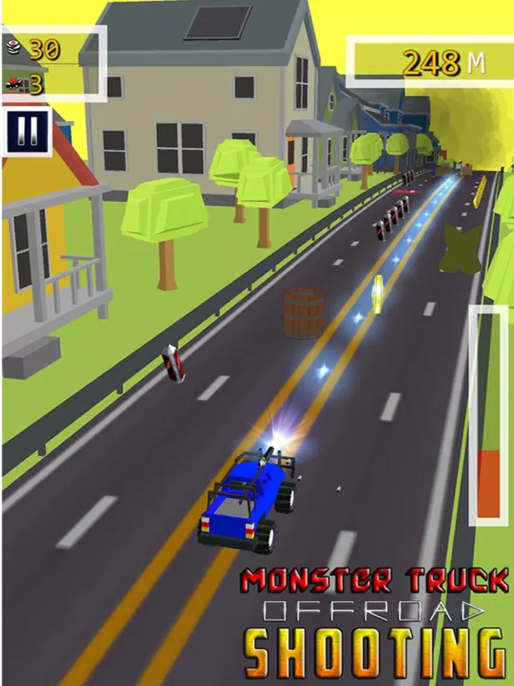 Capturas de tela do Monster truck Offroad Shooting - Free Racing Game iPad 