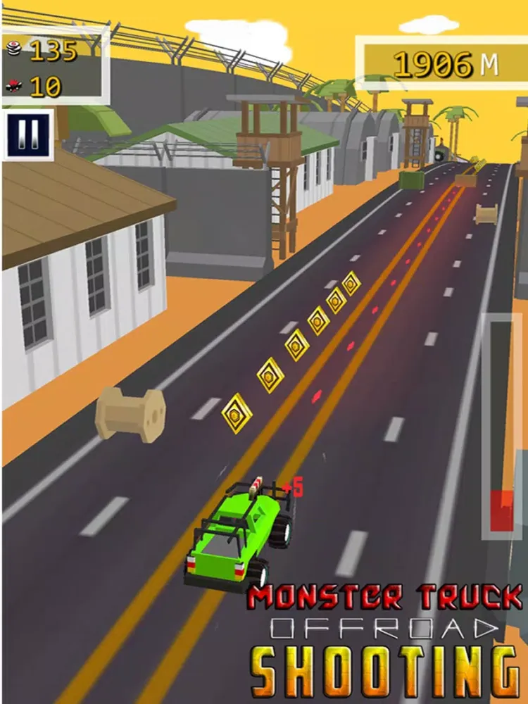 Capturas de tela do Monster truck Offroad Shooting - Free Racing Game iPad 