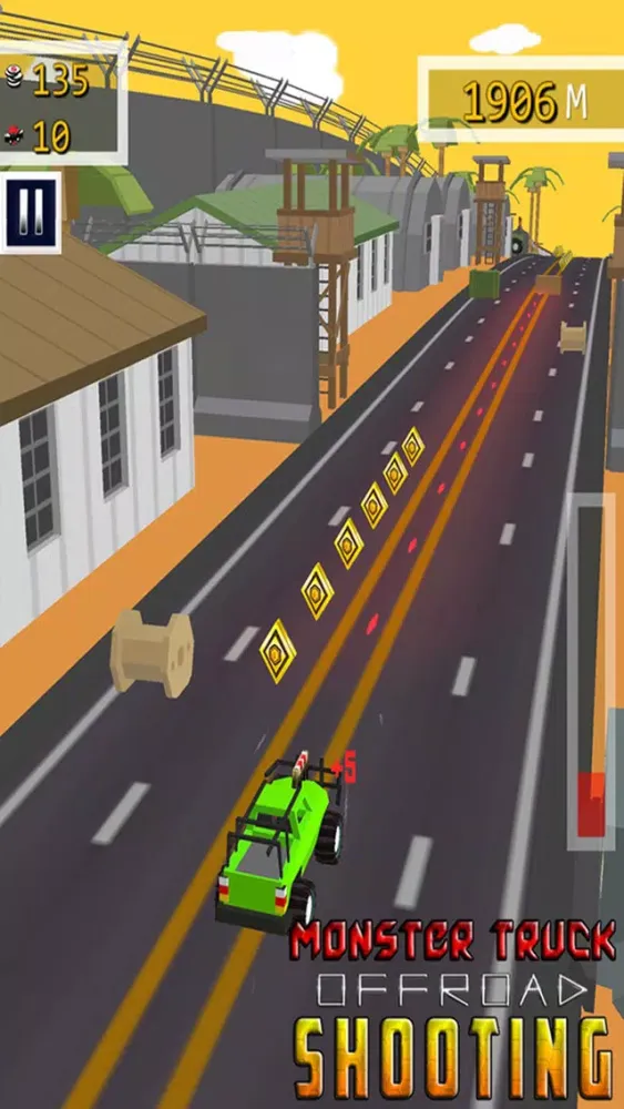 Capturas de tela do Monster truck Offroad Shooting - Free Racing Game