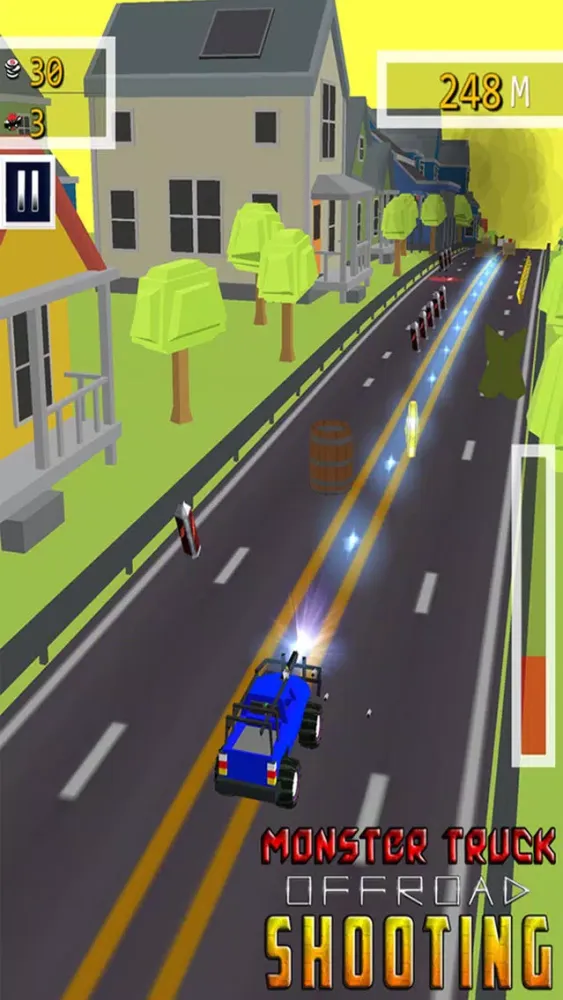 Capturas de tela do Monster truck Offroad Shooting - Free Racing Game
