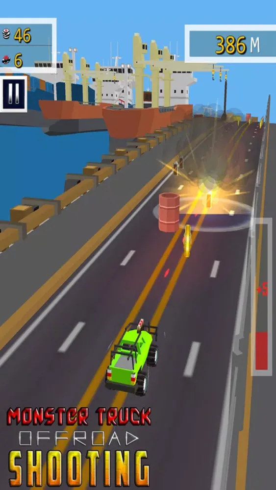Capturas de tela do Monster truck Offroad Shooting - Free Racing Game