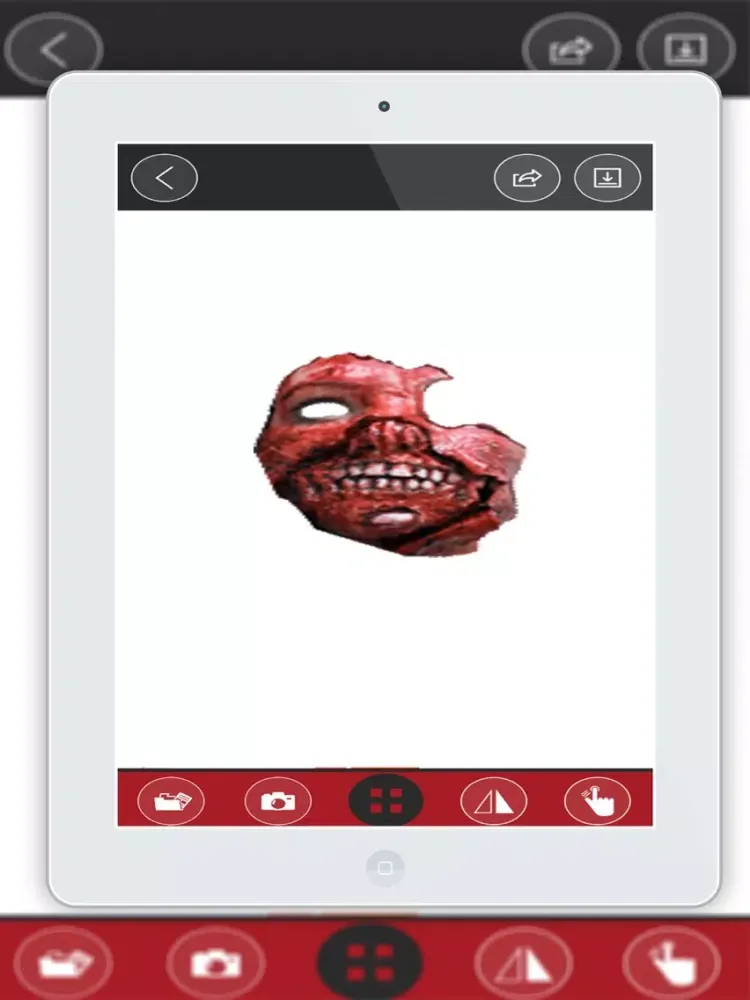 Montage photo visage Zombie iPad  Ekran Görüntüleri
