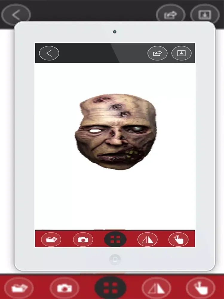 Montage photo visage Zombie iPad  Ekran Görüntüleri