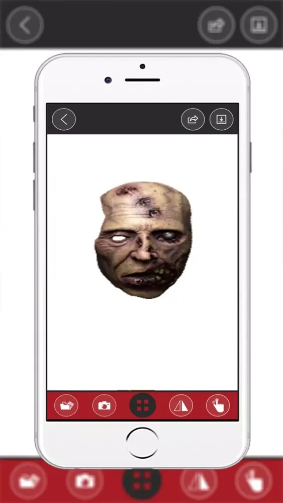 Montage photo visage Zombie Ekran Görüntüleri