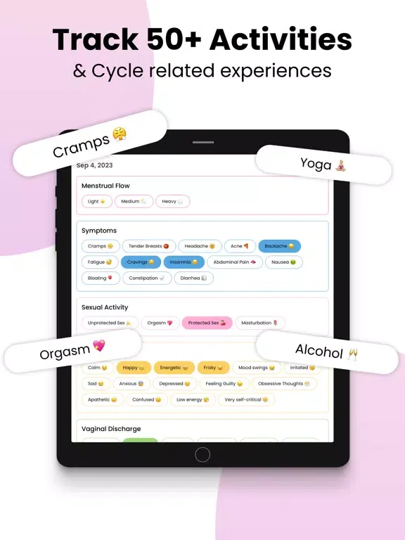 Zrzuty ekranu Period Tracker: Natural Cycles iPad 