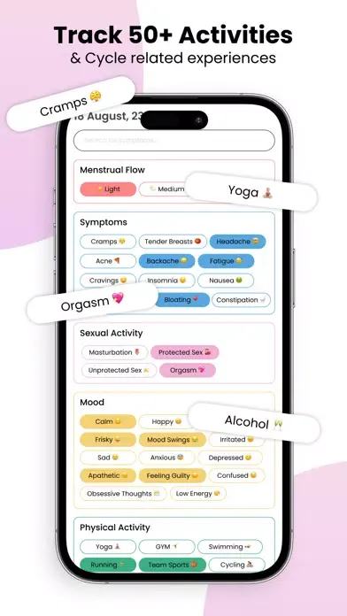 Zrzuty ekranu Period Tracker: Natural Cycles