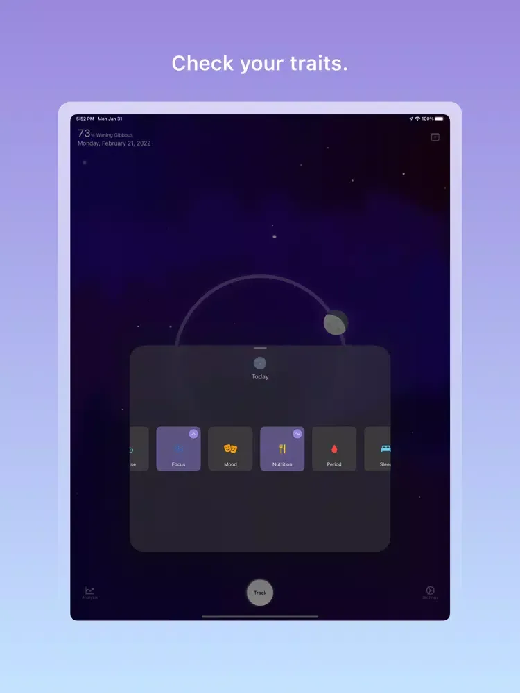 Capturas de pantalla de Moon Health iPad 