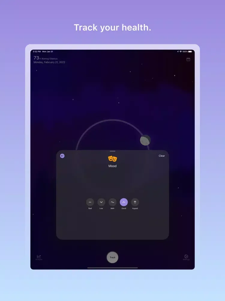 Capturas de pantalla de Moon Health iPad 