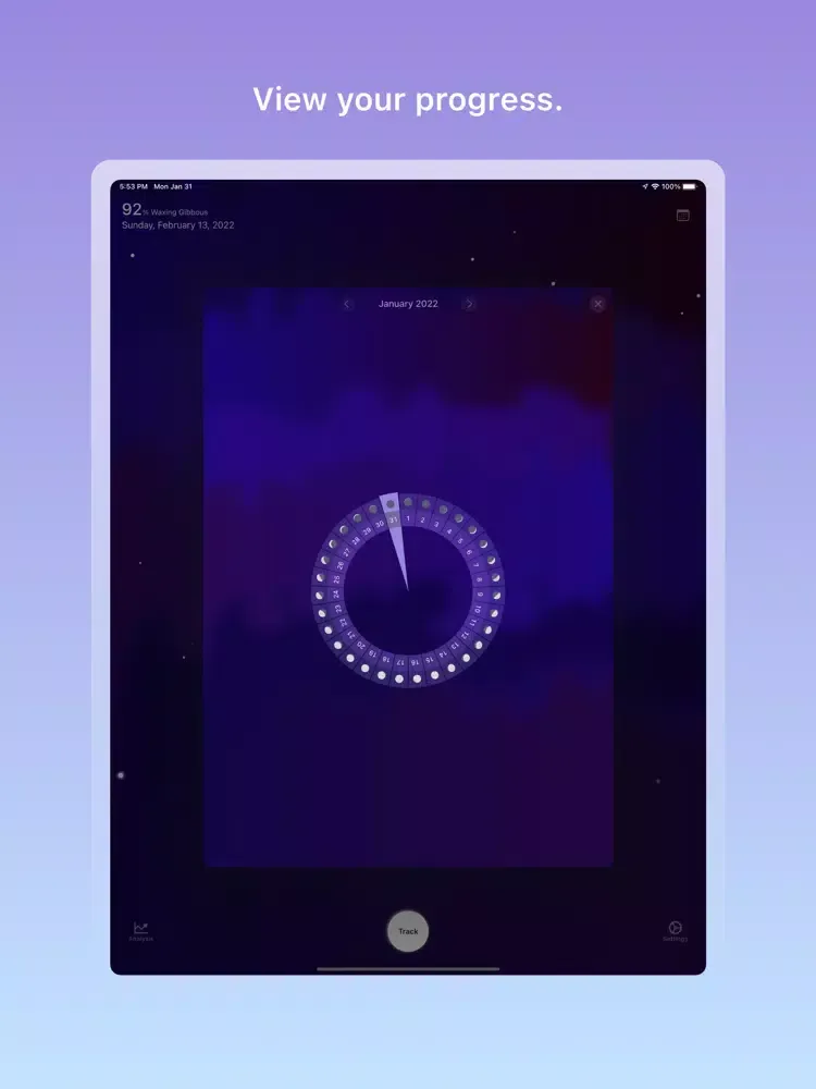 Capturas de pantalla de Moon Health iPad 