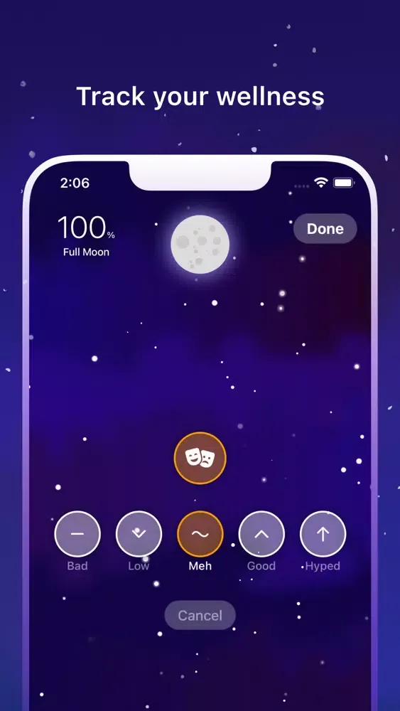Capturas de pantalla de Moon Health