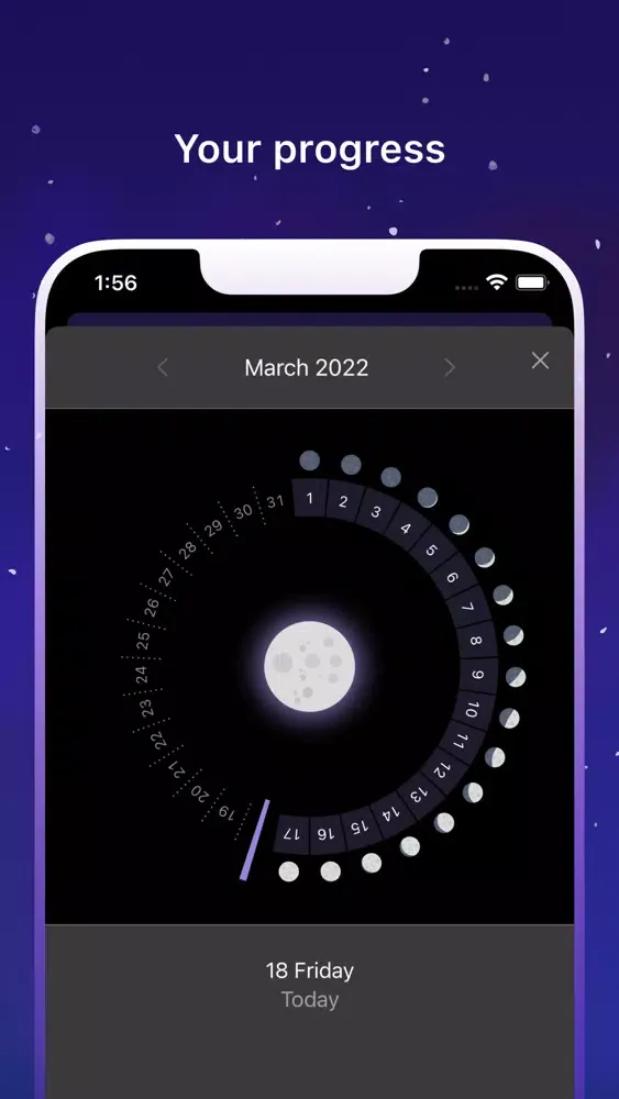 Capturas de pantalla de Moon Health