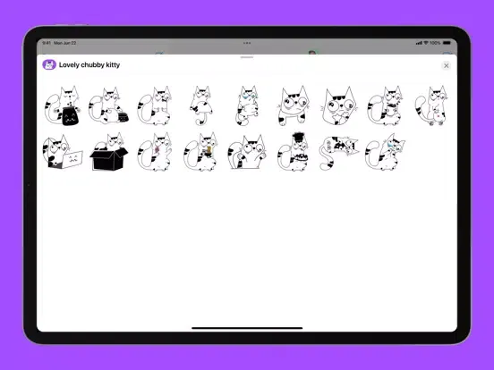 Captures d'écran de Lovely chubby kitty iPad 