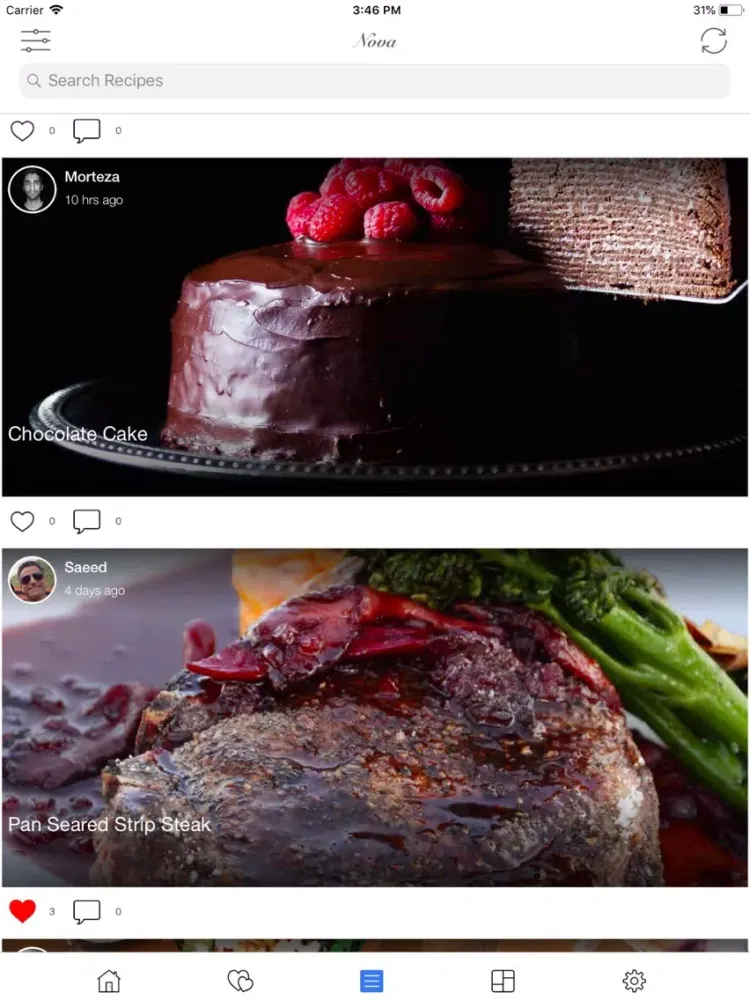 Recipe Nova iPad 应用截图