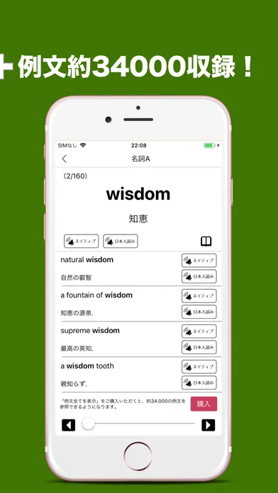Zrzuty ekranu 発音とタッチで覚える英検２級英単語