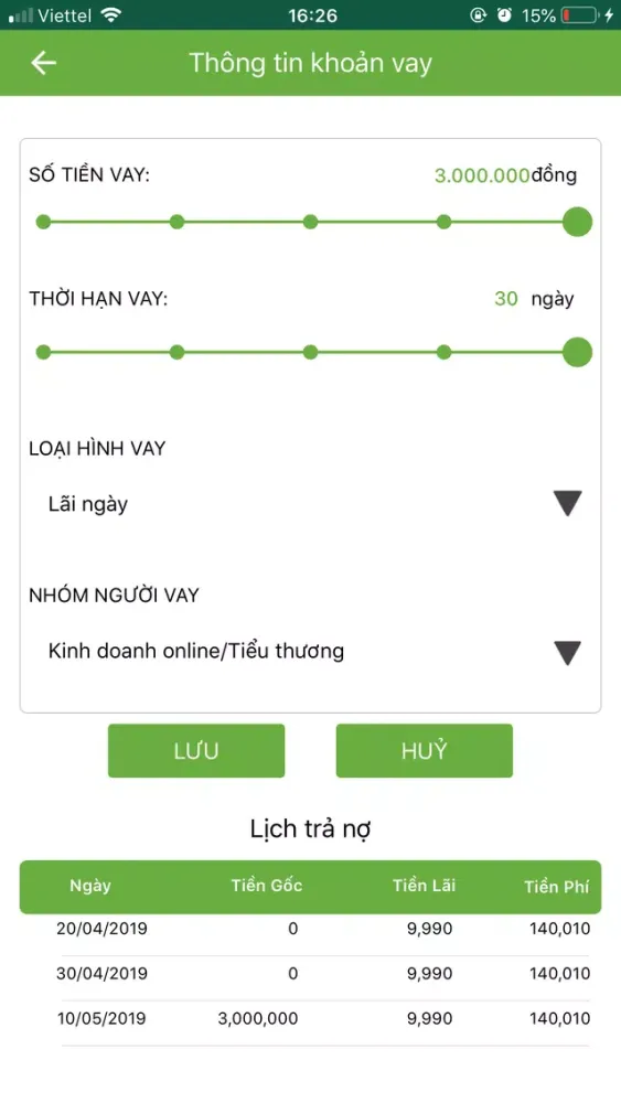 Capturas de tela do Mosa - Vay tiền Online