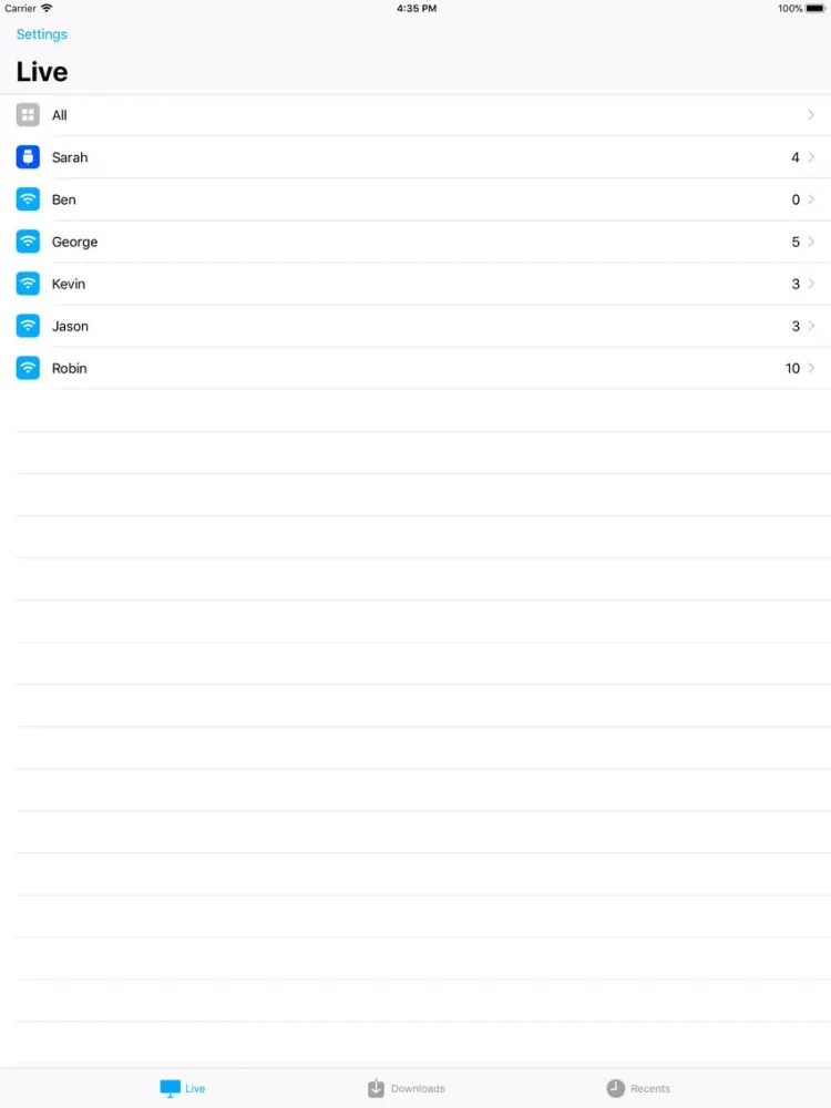 Скриншоты Framer Preview iPad 