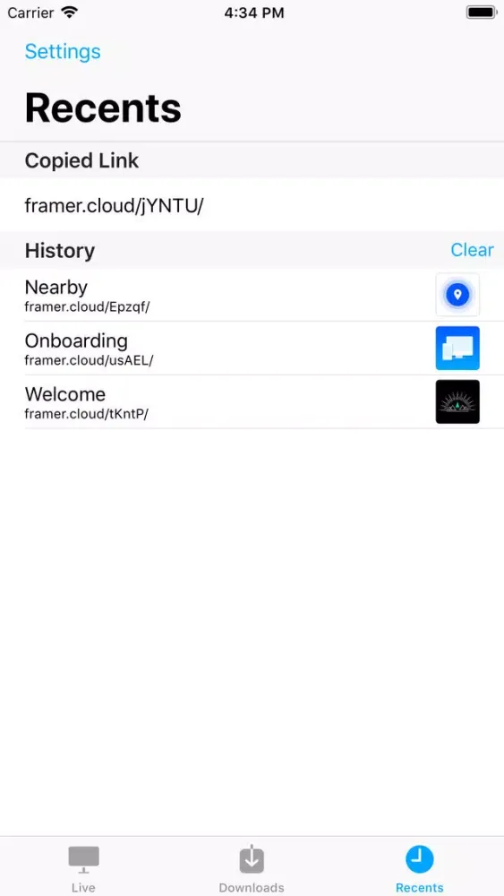 Скриншоты Framer Preview