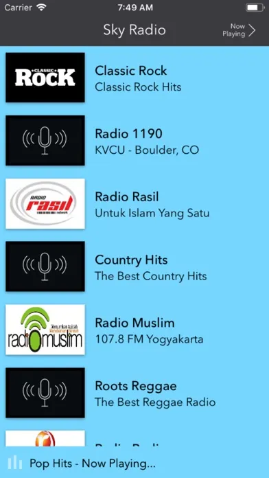 Sky Radio Screenshots