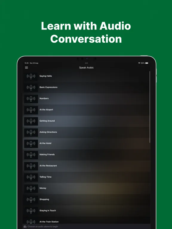 Fast - Speak Arabic Language iPad  स्क्रीनशॉट