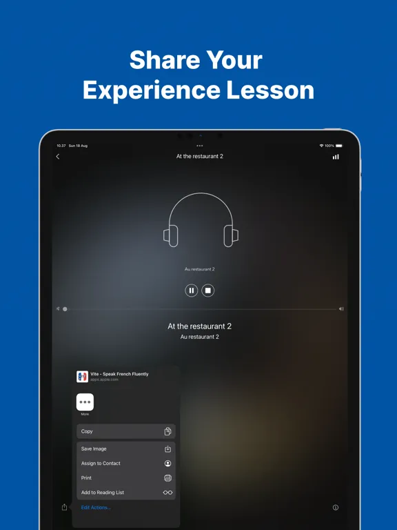 Fast - Speak French Fluently iPad  স্ক্রিনশট